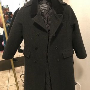 Boys Rothschild wool long coat (6)